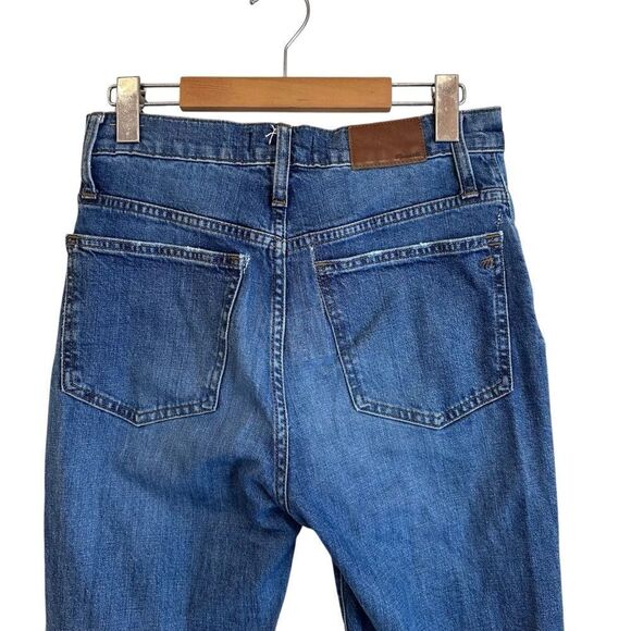 Madewell The Perfect Vintage High Waist Frayed Hem Crop Jeans Style size 27 - Picture 6 of 10